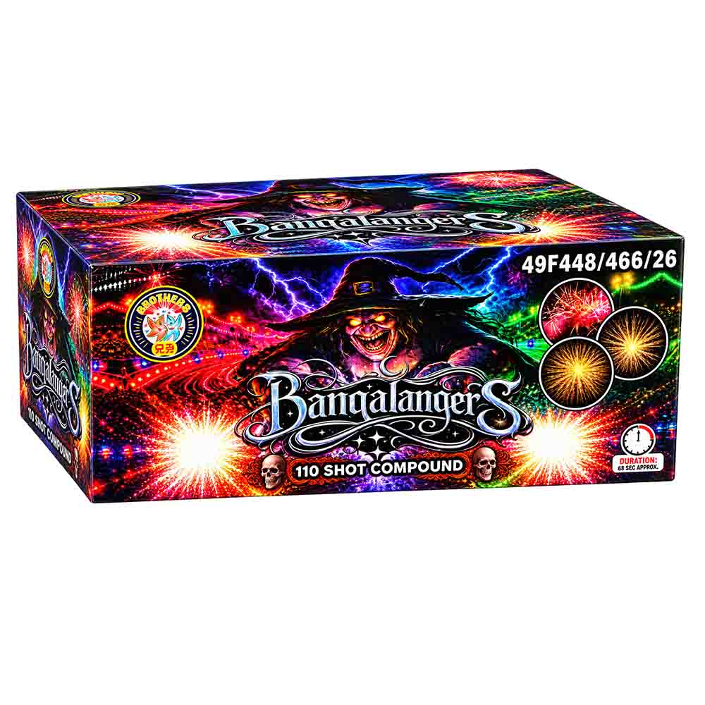 Bangalangers 110 Shot Firework | Brothers Pyrotechnics