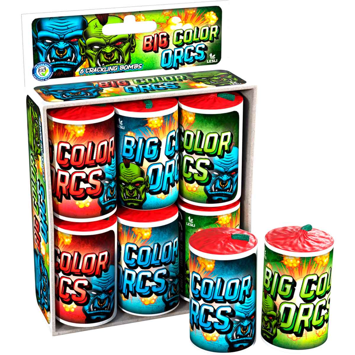 Big Colour Orbs by Lesli Fireworks – Pack of 6 Ground Fireworks