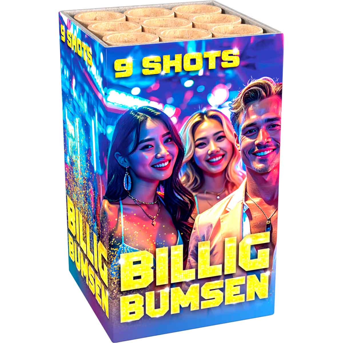 Billig Bumsen by Lesli Fireworks – 9 Shot Barrage