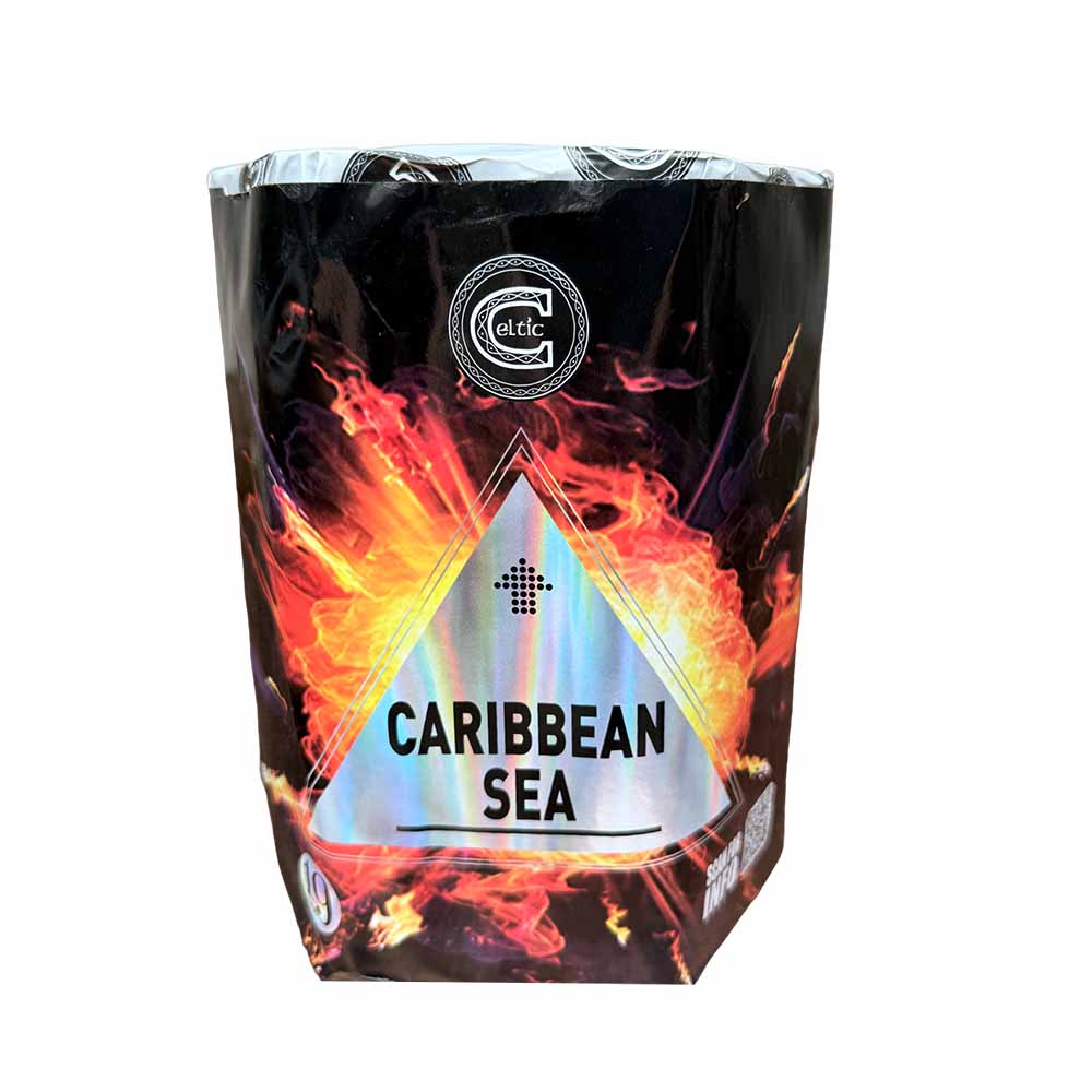 Caribbean Sea – 19 Shot Cake by Celtic Fireworks (30mm)