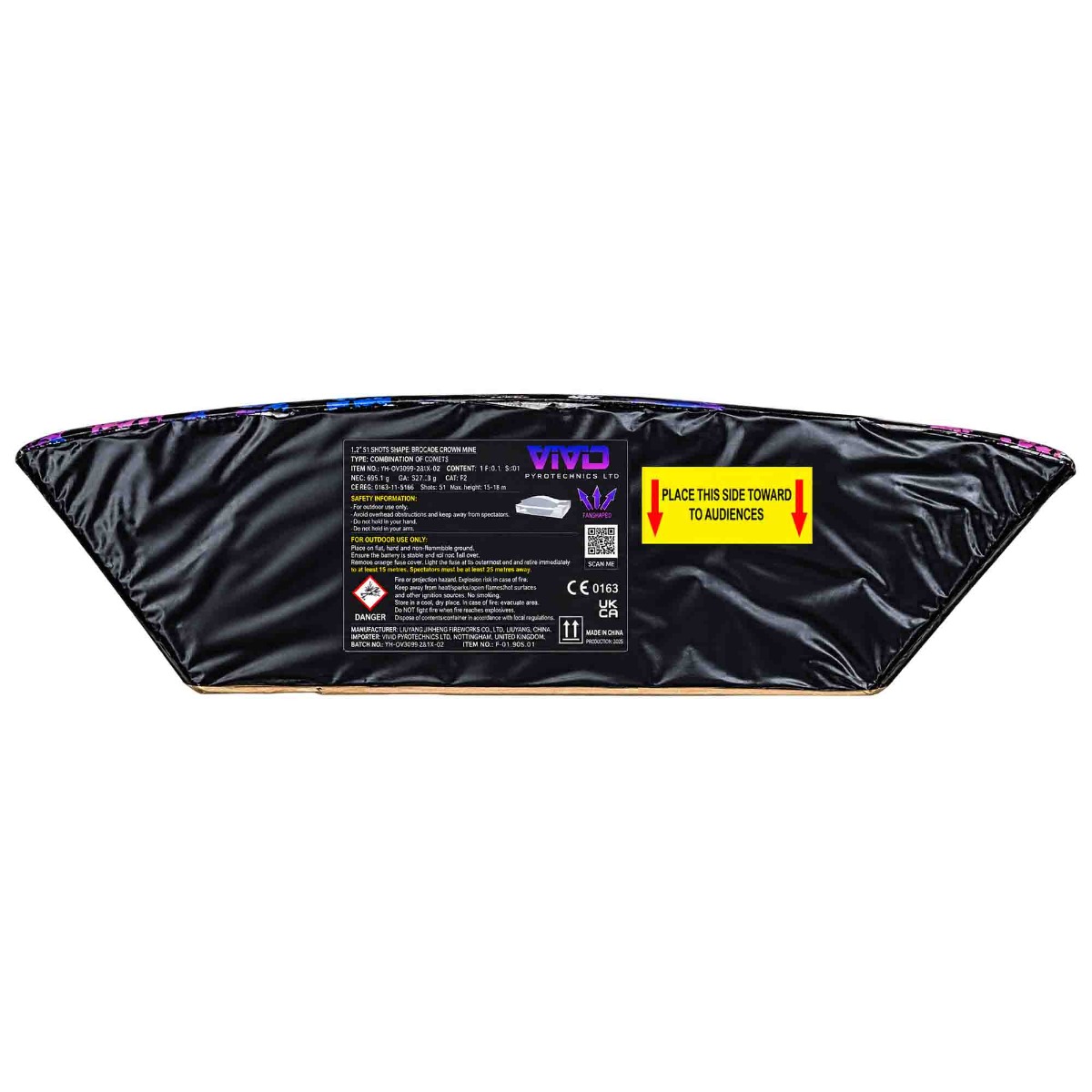 Vivid VIV3013SR-6 | 13 Shot T1 30mm Colour Peony Colour Mine Slice