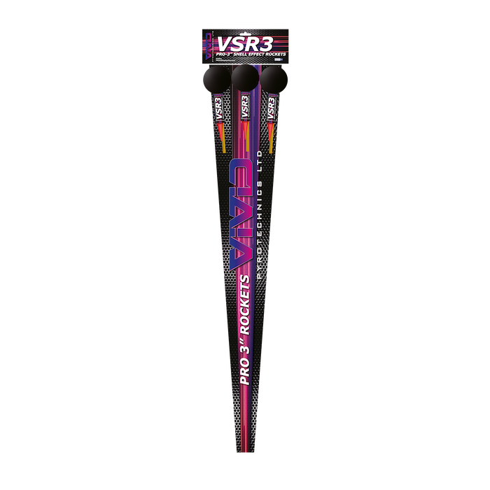VSR3 3" Pro Rocket Pack by VIVID Pyrotechnics 