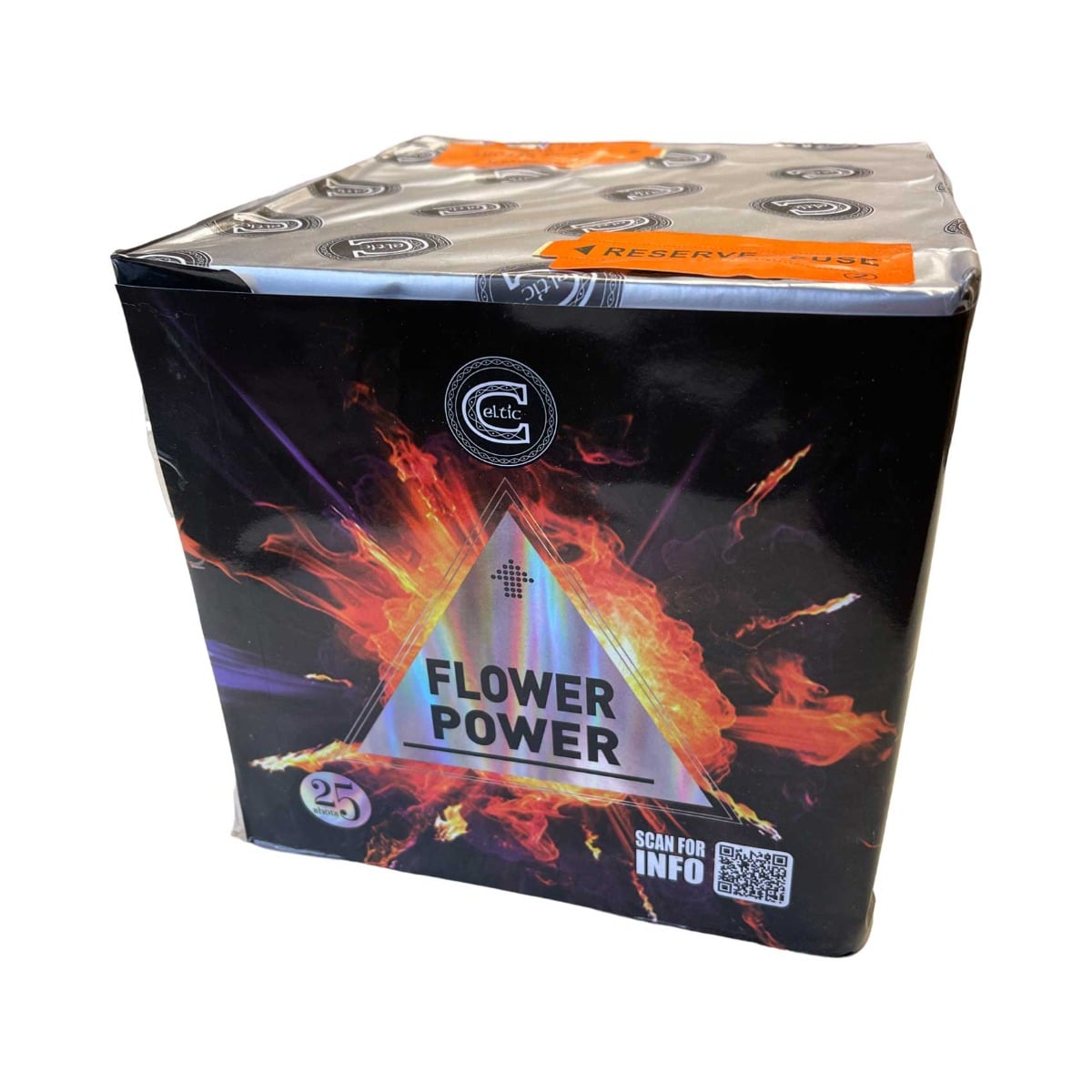 Flower Power by Celtic Fireworks F2 Barrage 25 Shots 30mm Tubes 487g NEC