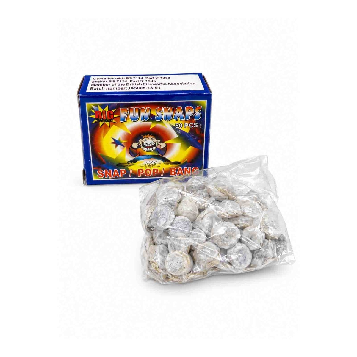 Fun Snaps Throwdowns F1 Novelty Snap Pops Pack of 50 CE Certified