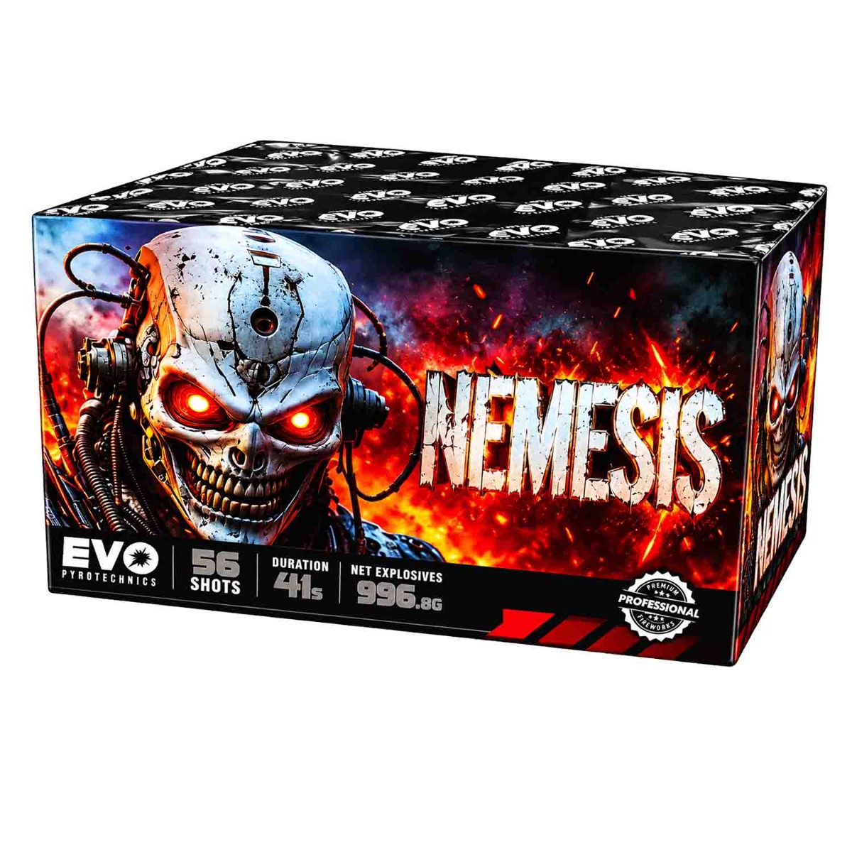 Nemesis 56 Shot 30mm Firework | Evo Pyrotechnics