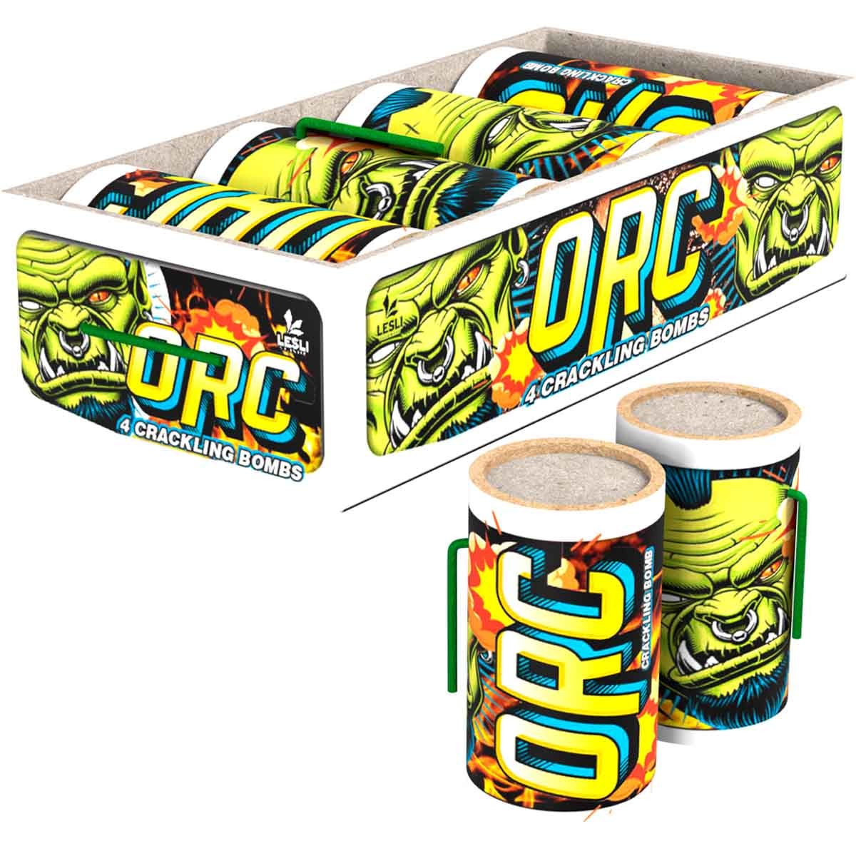 Orc by Lesli Fireworks – Pack of 4 Ground Crackle