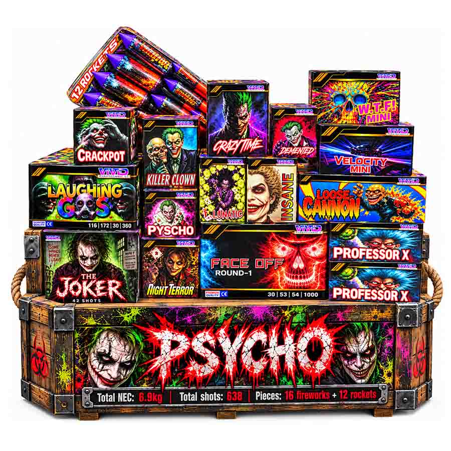 Psycho Display Pack - Vivid Pyrotechnics