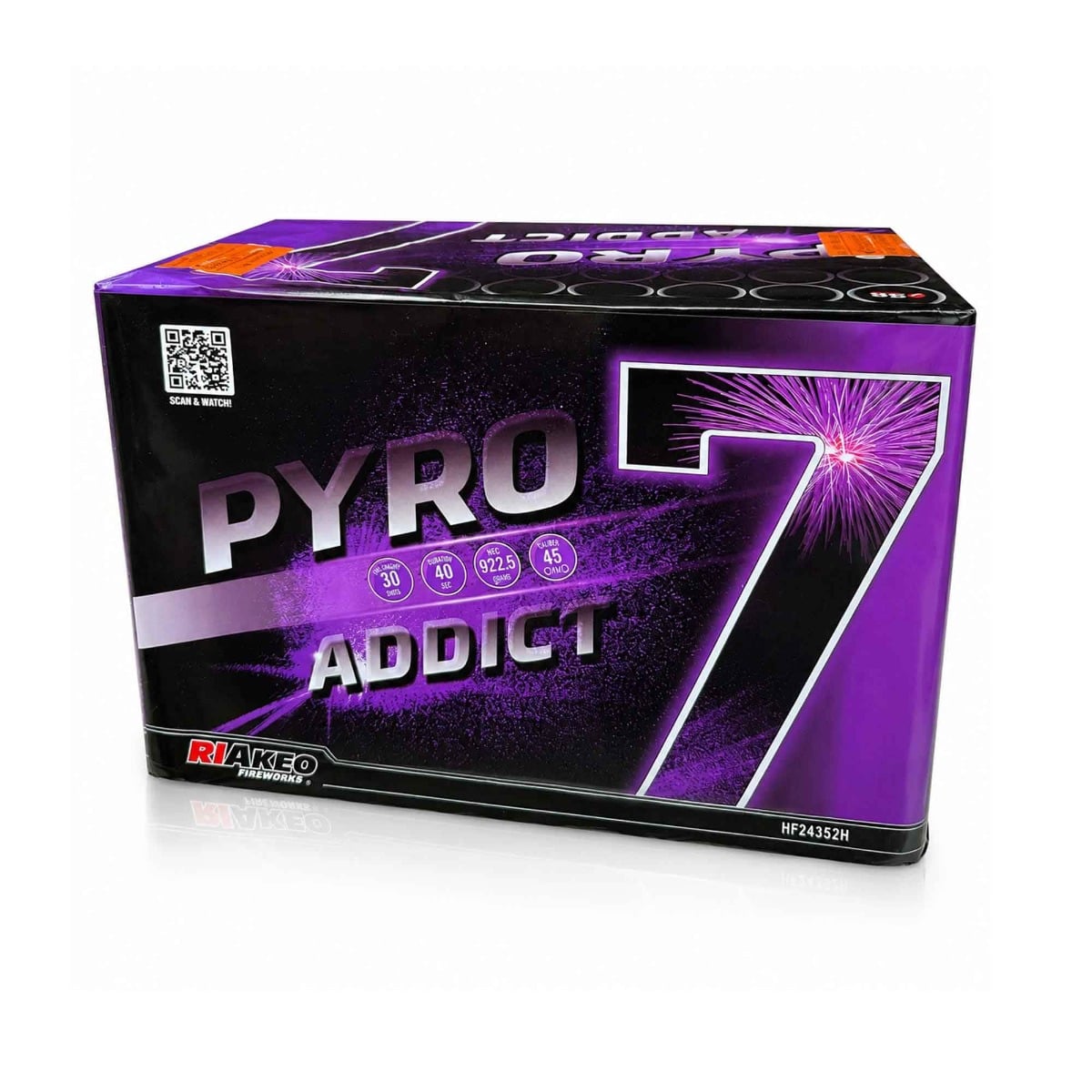 Pyro Addict 7 by Riakeo Fireworks 45 Shot F3 Cake