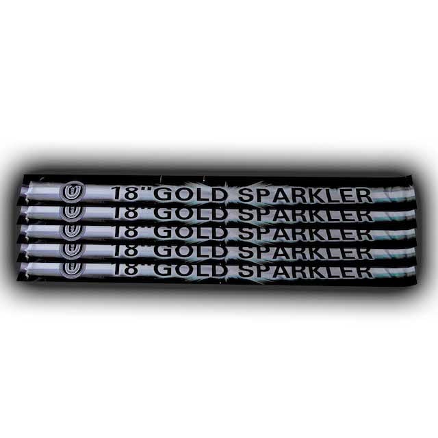 5 Packs Large 18" Golden Sparklers by Celtic Fireworks