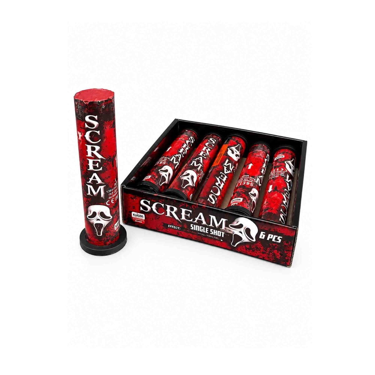 Scream Single Shots by Klasek 6 Pack Whistle Single Shots