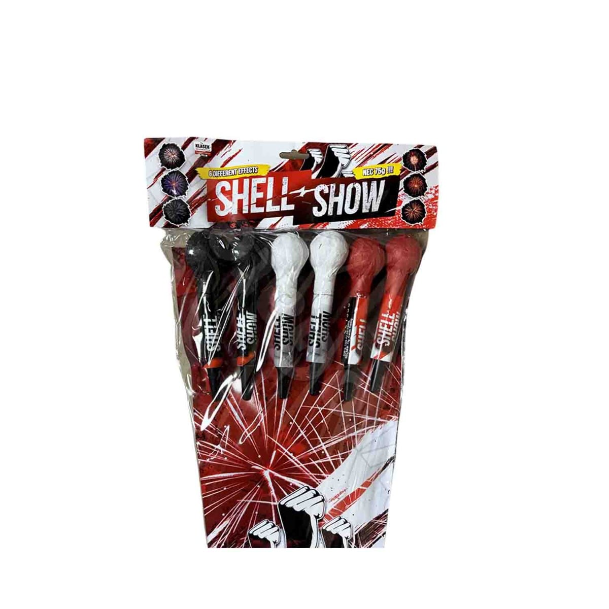 Shell Show Rockets by Klasek Fireworks – 6 Pack