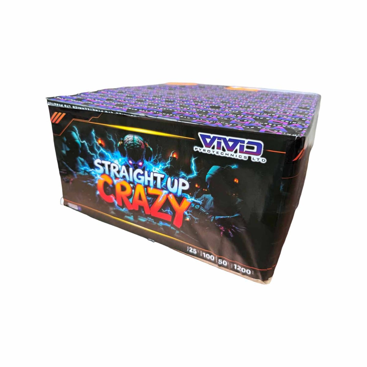 Straight Up Crazy – 100 Shot Compound by Vivid Pyrotechnics (F2)