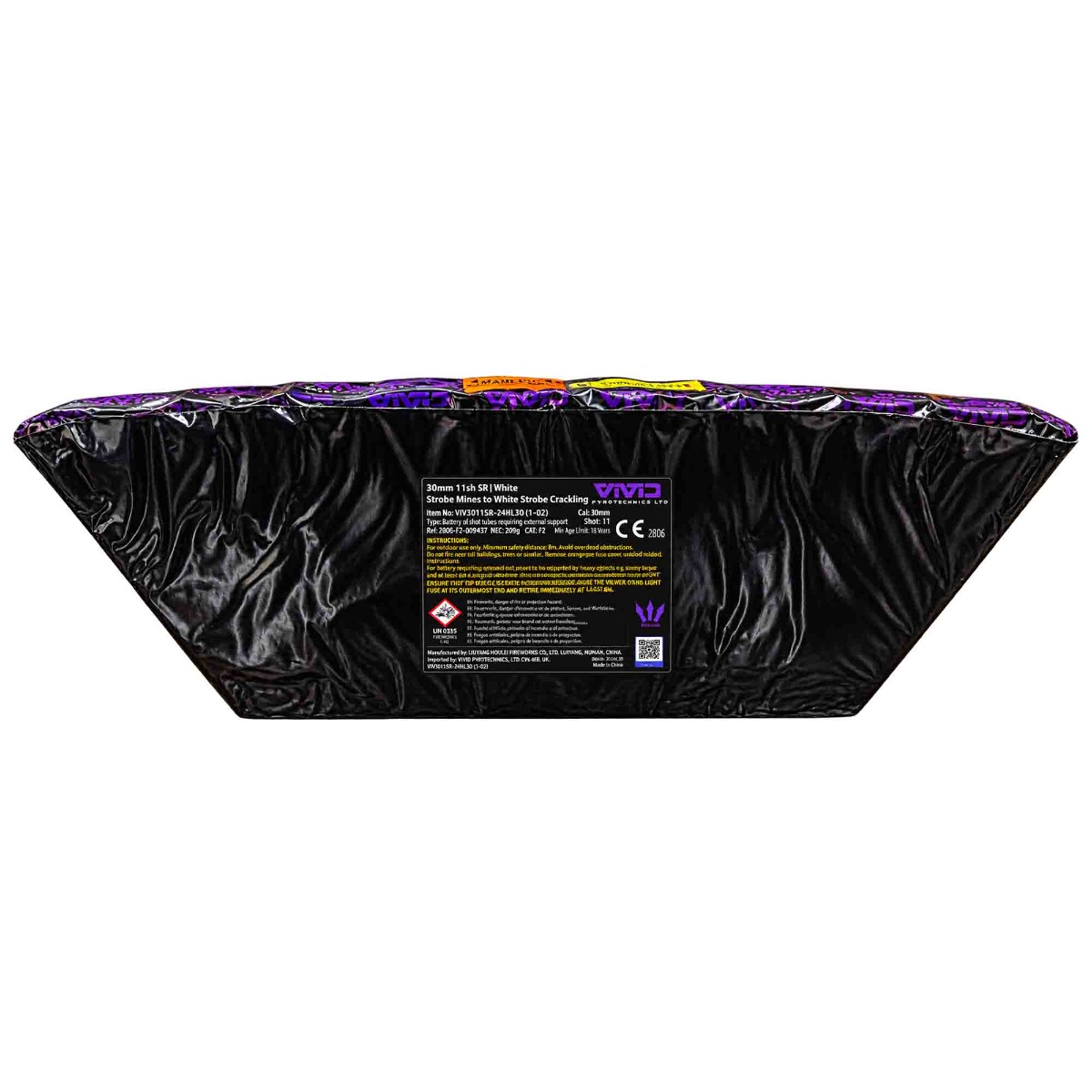 Vivid VIV3011SR-2 White Strobe Mine Slice | F2 30mm Fanned Mines | 11 Shots