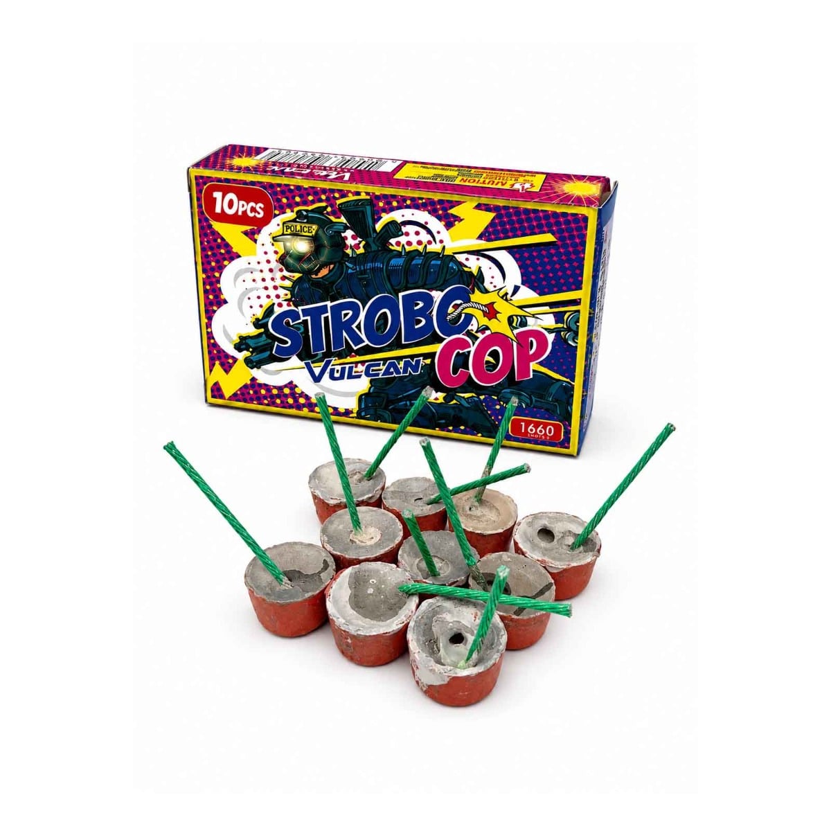 Strobo Cop by Vulcan F2 Novelty Strobe Pellets Pack of 10 35g NEC