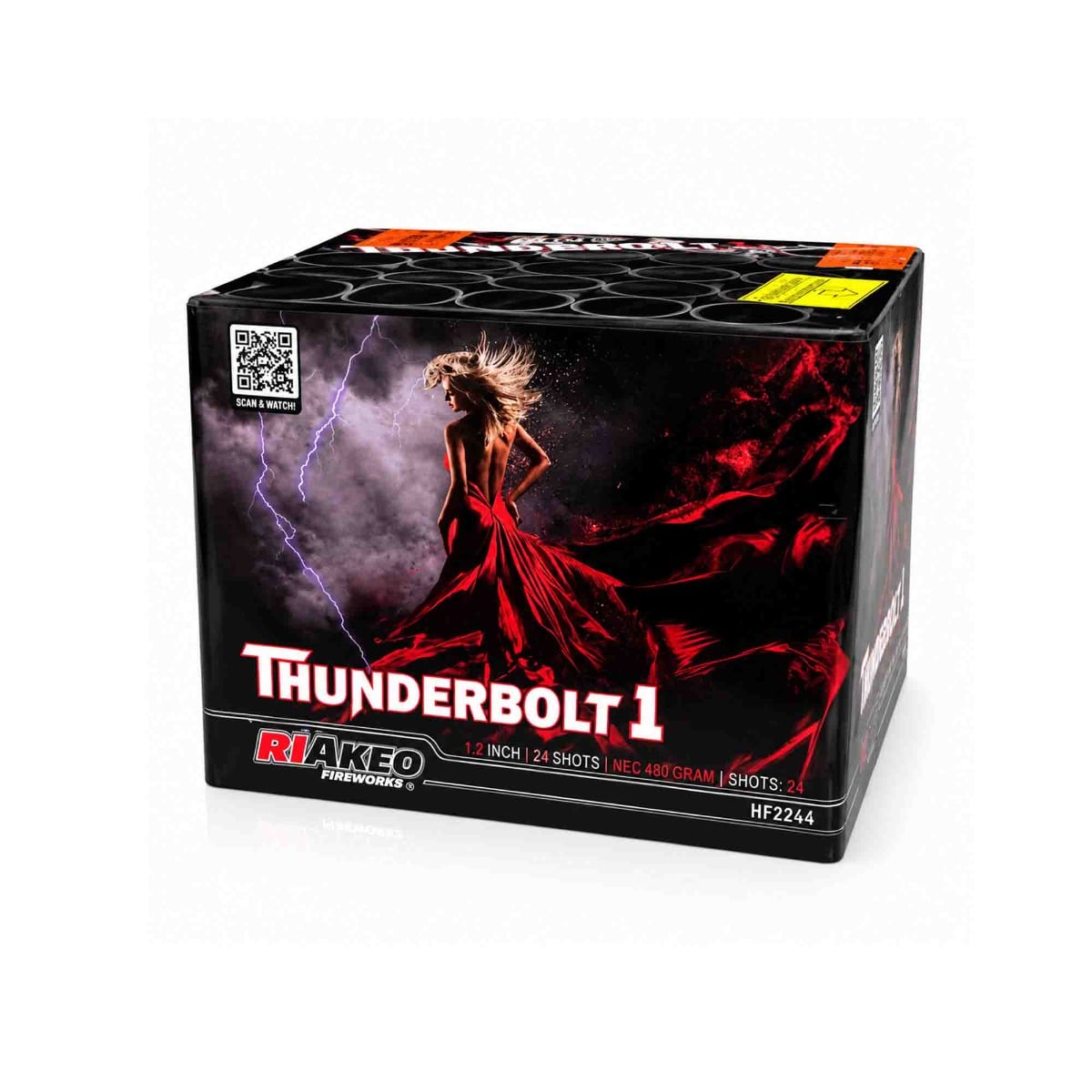 Thunderbolt 1 by Riakeo Fireworks 24 Shot Fan Firing Cake