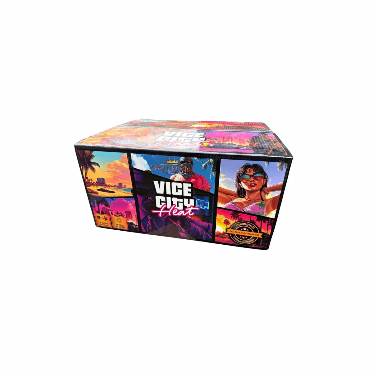 Vice City Heat – 156 Shot Compound by Hallmark Fireworks