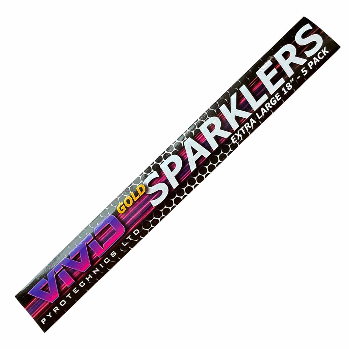 1 Pack Vivid Extra Large 18" Gold Sparklers